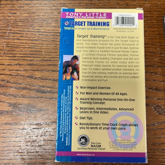Vintage 90’s TONY LITTLE Target Training VHS Exercise Tapes - Set of 3 - Picture 10 of 11